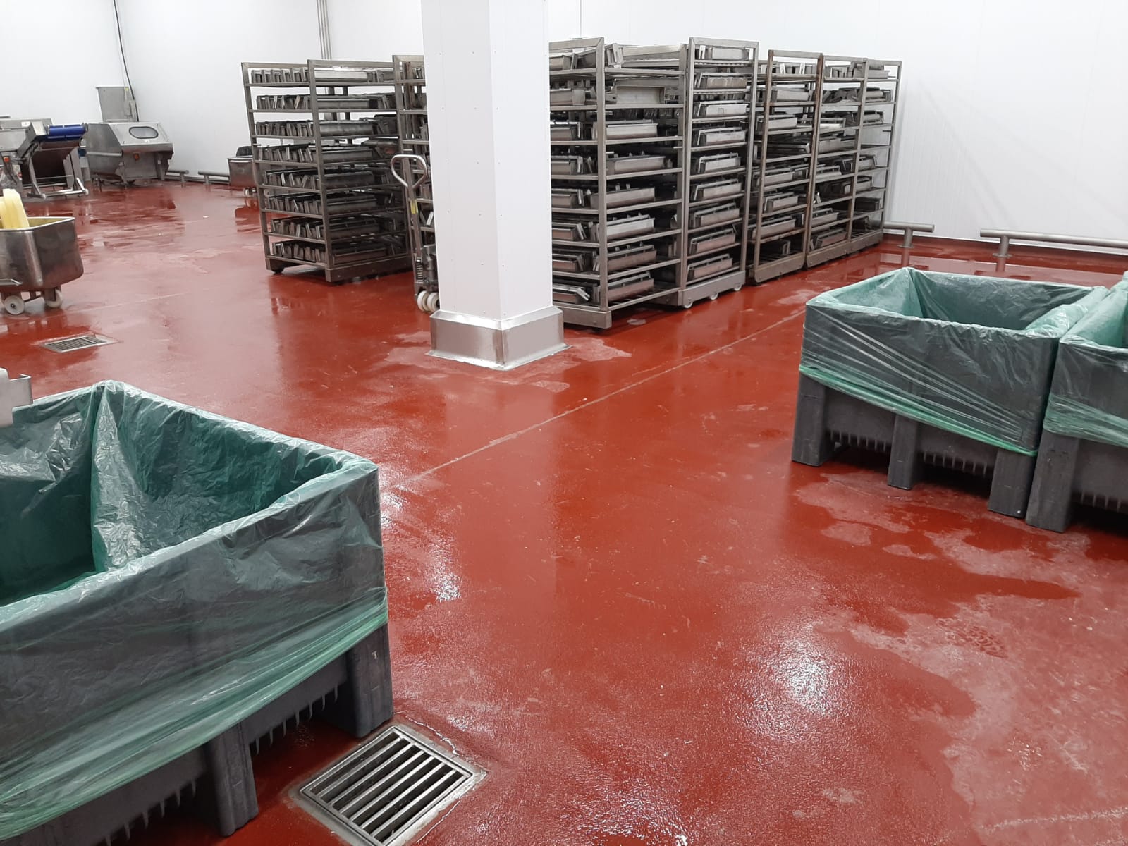 Concrete slab flooring installation